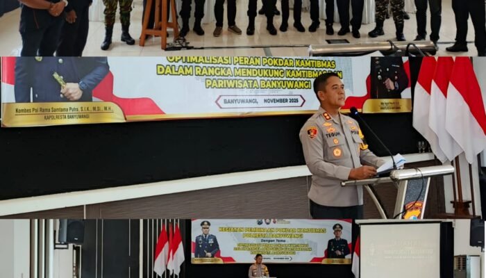 Polresta Banyuwangi Perkuat Peran Pokdar Kamtibmas Lewat Pembinaan Humanis dan Kolaboratif.