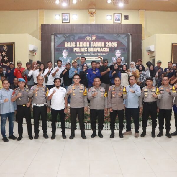 Polres Banyuasin Gelar Press Release Akhir Tahun 2025, Beberapa Capaian Kinerja dan Inovasi Diungkap