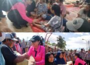 Ketum Bhayangkari Beri Bantuan hingga Hibur Anak-anak Korban Bencana di Tapanuli Tengah