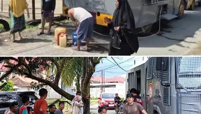 Polri dan BPBD Kota Padang Salurkan Air Bersih ke Lokasi Terdampak, Pastikan Kebutuhan Warga Terpenuhi