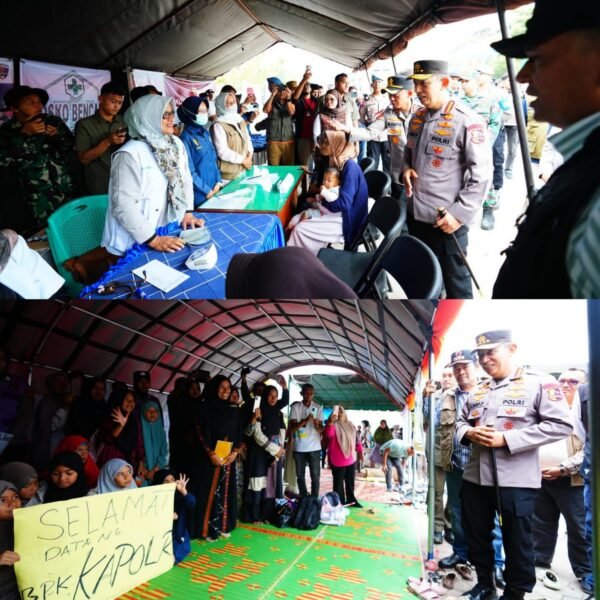 Tinjau Pengungsian di Aceh Tengah, Kapolri Tekankan Percepatan Perbaikan Akses hingga Distribusi Bantuan.