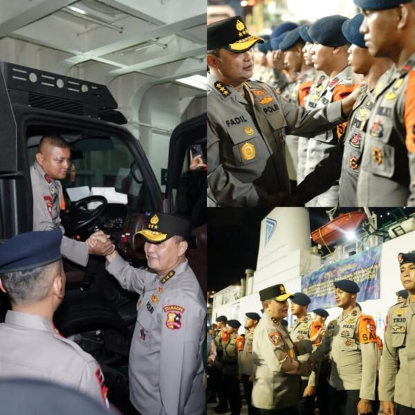 Astamaops Kapolri Beri Arahan dan Atensi Khusus kepada Personel Polri yang Dikirim ke Lokasi Bencana di Sumatera.