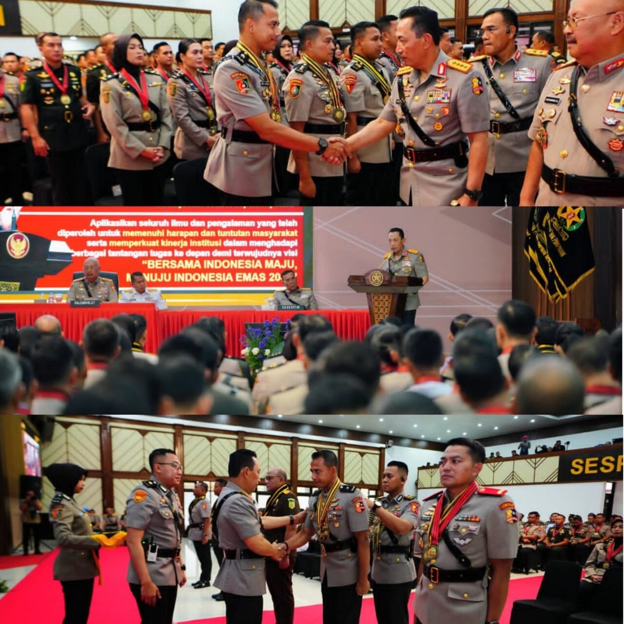 Kapolri Pimpin Penutupan Pendidikan Sespim Polri Tahun Ajaran 2025 di Lemdiklat Polri.
