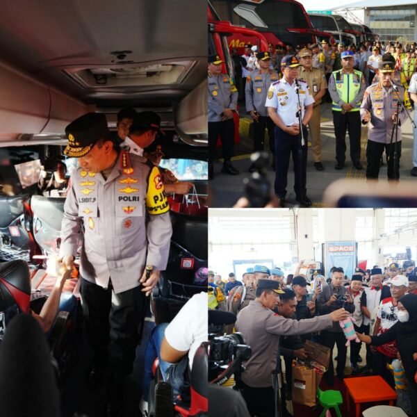 Tinjau Terminal Pulo Gebang, Kapolri Tekankan Utamakan Keselamatan Penumpang.