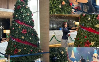 Unik dan Berkelanjutan, Aston Sidoarjo Hadirkan Pohon Natal dari 2025 Bonggol Nanas.