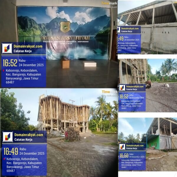 Dugaan APBD Menguap di Bangorejo, Gedung Yayasan Assyafiiyah Tak Kunjung Jadi.