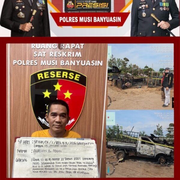 Polsek Babat Toman Berhasil Amankan TSK Ilegal Repinery.