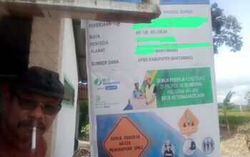 Proyek Pengairan Tanpa Kejelasan Tahun Anggaran, Diduga Libatkan Lembaga Sosial Kontrol yang Pernah Viral.