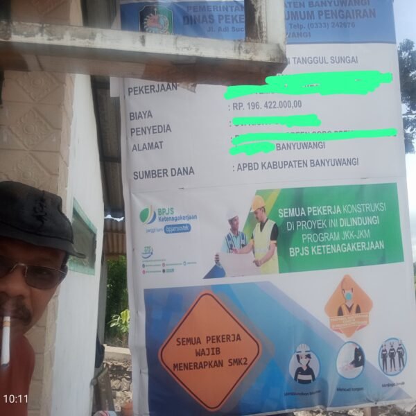 Proyek Pengairan Tanpa Kejelasan Tahun Anggaran, Diduga Libatkan Lembaga Sosial Kontrol yang Pernah Viral.