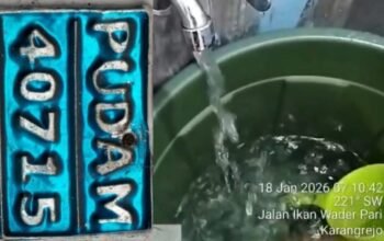 Air PDAM Terus Mengalir Tanpa Henti, Warga Karangrejo Keluhkan Pembiaran dan Minim Respons PUDAM Banyuwangi.