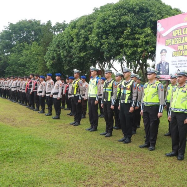 Apel Pagi Polres Banyuasin Siapkan Personel Gelar Operasi Keselamatan Musi 2026