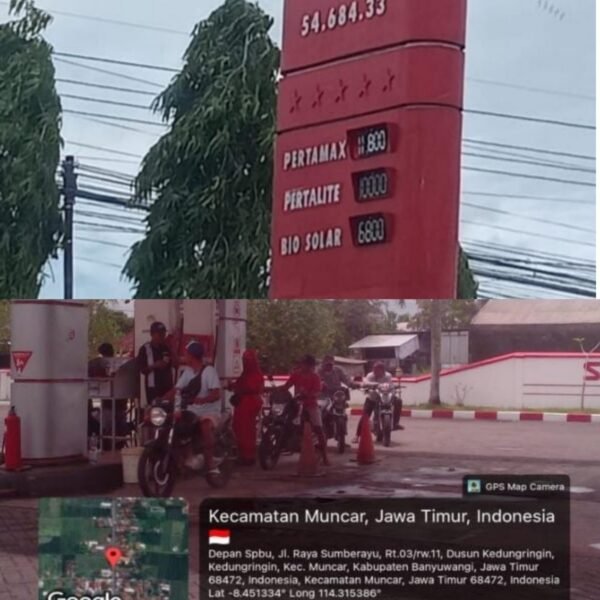 Warga Resah, Pengisian BBM Berulang di SPBU Muncar Diduga Tak Sesuai Aturan