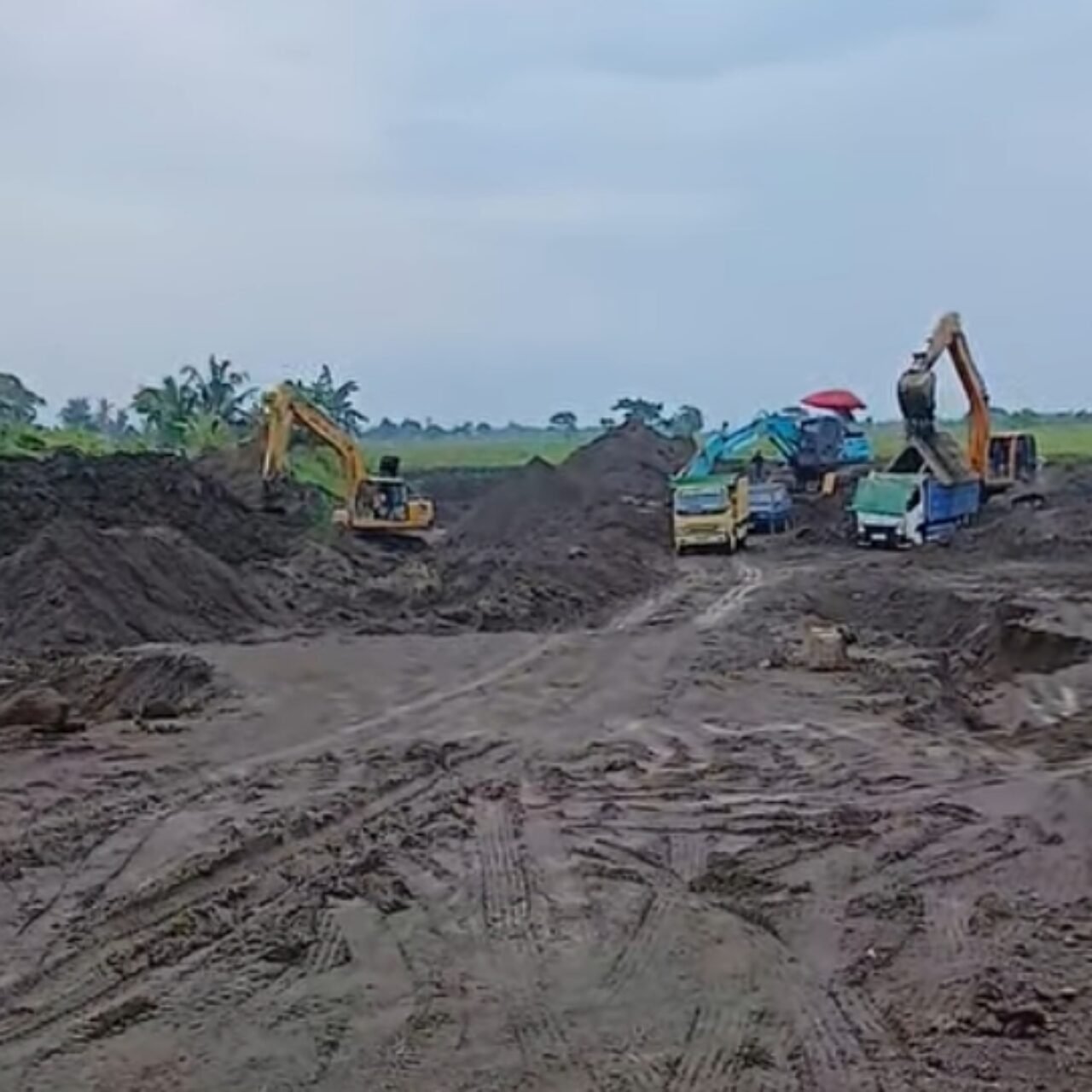 Diduga Tambang Galian C Serobot Lahan Produktif di Rogojampi, Penambang Berinisial T Menghilang Saat Dikonfirmasi