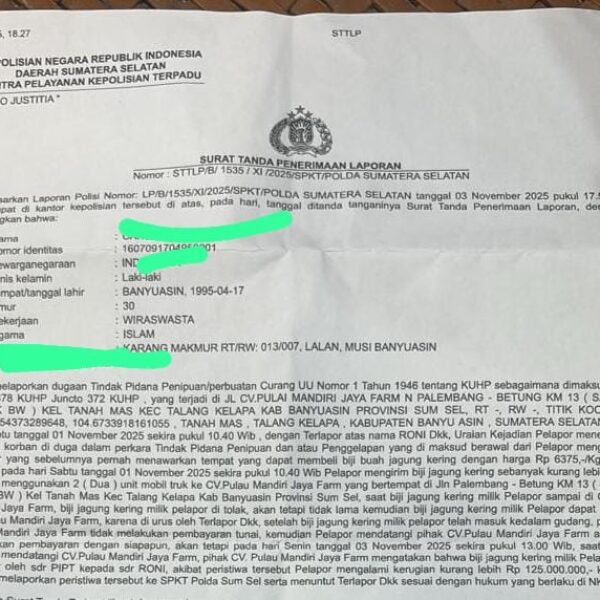 Diduga Lamban,Polda Sumsel diminta Bertindak Tegas