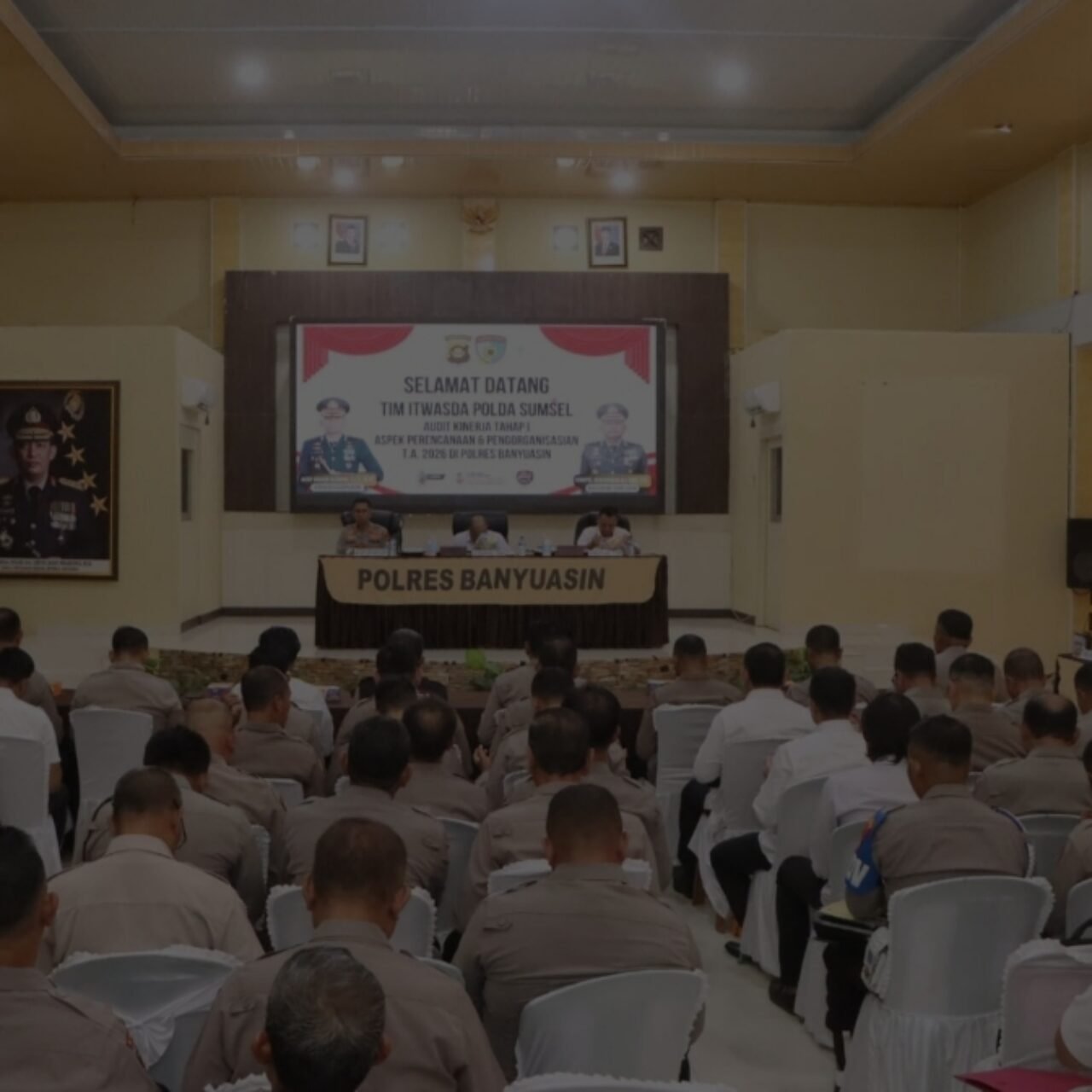 Polres Banyuasin Terima Kunjungan Tim Itwasda Polda Sumsel dalam Rangka Audit Kinerja Tahap I perencanaan dan organisasi