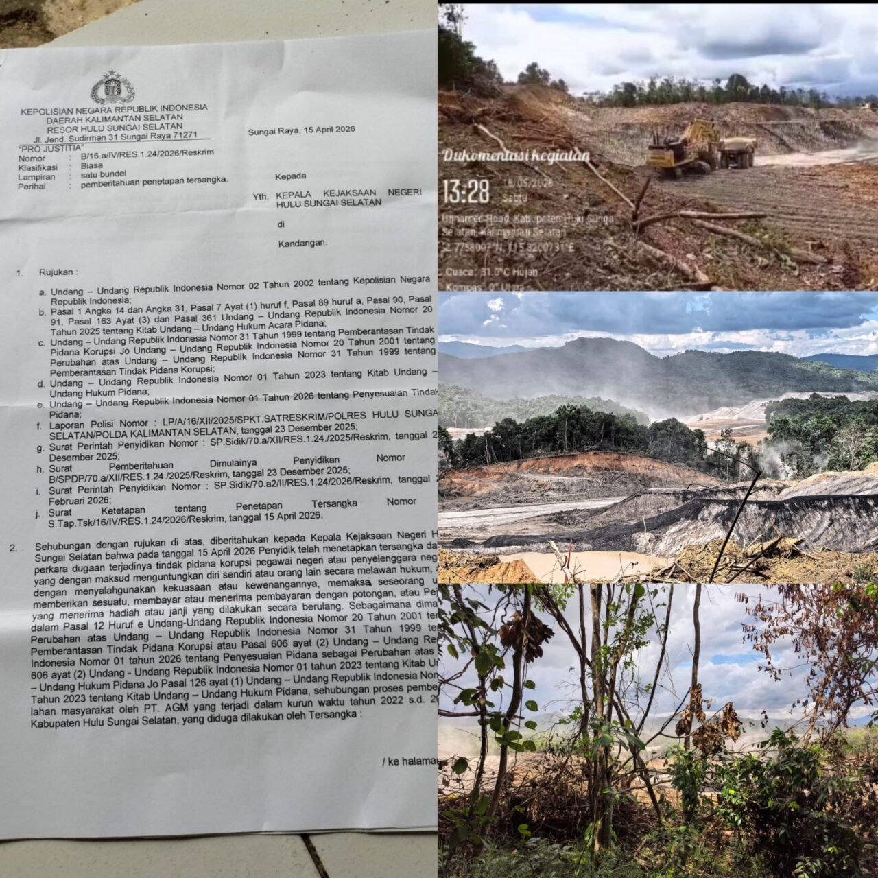 400 Hektare Diduga Dikuasai PT AGM, 233 KK Menjerit : Kebun Karet Rusak, Kepastian Hukum Dipertanyakan