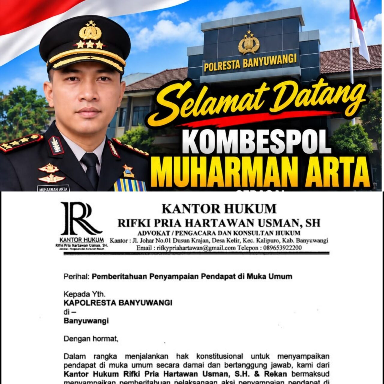 Pencari Keadilan Minta Kejelasan, Polresta Banyuwangi Diharapkan Berikan Penjelasan Terbuka
